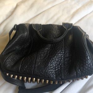 Alexander Wang leather handbag with brass rivets